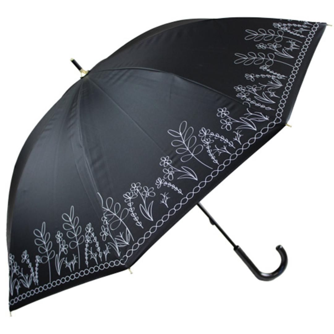 傘 レディース 大人 通販 長傘 47cm 晴雨兼用 かさ カサ 雨傘 日傘 一級遮光 UVカット99% 手開き 晴雨兼用傘 ブラックコーティング傘 UPF50+ おしゃれ かわいい ブランド ATTAIN アテイン オシャレ 可愛い レイングッズ 雨の日 6637ブラック ・