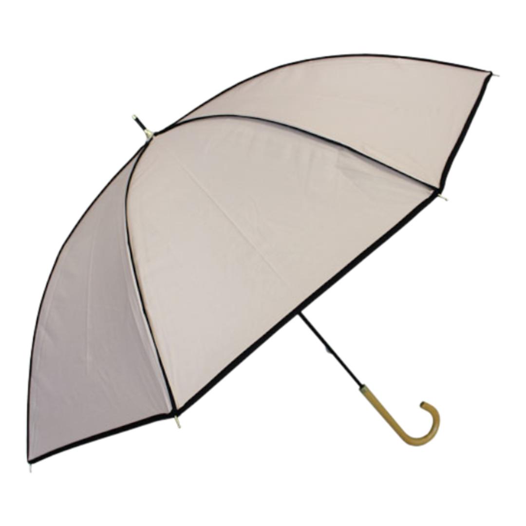 晴雨兼用傘 長傘 遮熱 レディース 通販 傘 晴雨兼用 一級遮光 日傘 雨傘 かさ カサ 55cm 55センチ 手開き 6本骨 女性 女性用 女子 遮光 UVカット UPF50+ シンプル 無地 おしゃれ かわいい オシャレ 可愛い 大人 通勤 通学 アテイン 6719ベージュ ・