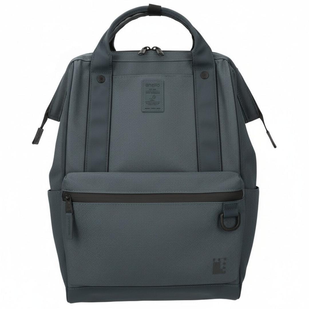 アネロ 口金 anello リュック ATB4844 通販 リュックサック バックパック デイパック レディース メンズ 大きめ A4 通勤 通学 撥水 止水ファスナー 旅行 キャリーオン エクスパンド5 PC パソコン 15インチ おしゃれ シンプル GY.グレー ・