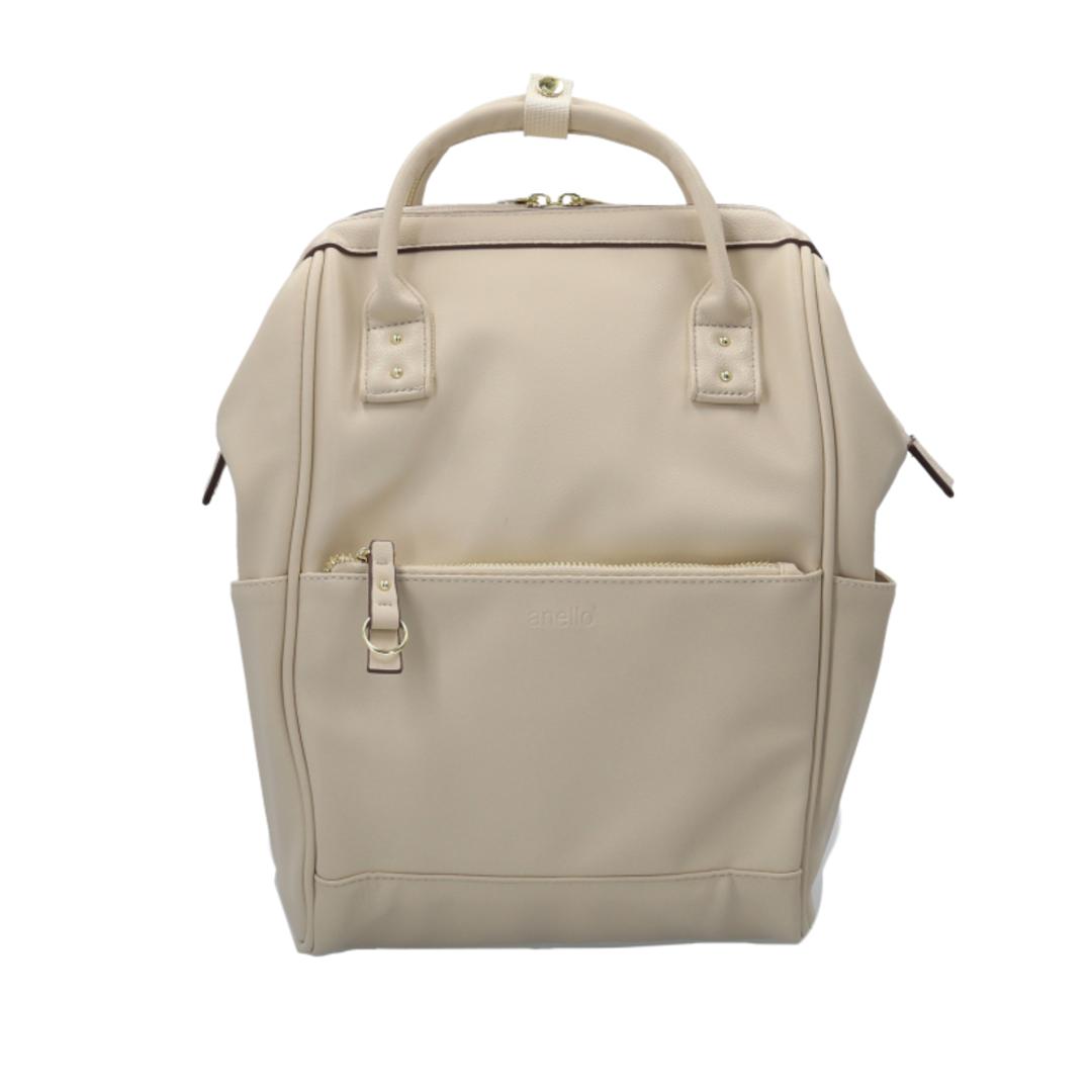 アネロ リュック anello ATB4953 通販 リュックサック バックパック デイパック レディース メンズ 通学 通勤 A4 大容量 大きめ おしゃれ きれいめ PC パソコン 背面ポケット キャリーオン Re:RETRO リ:レトロ レディースバッグ IV.アイボリー ・