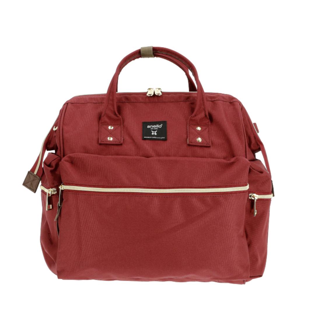 アネロ 3way リュック 撥水 通販 10ポケット レディース 2way ショルダーバッグ 通勤 通学 A4 斜めがけ 肩掛け ブランド anello おしゃれ 大人 かわいい シンプル 無地 CROSS BOTTLE クロスボトル はっ水リプリーブ REPREVE 口金3WAYボストン ATC3332R ATC3332R BD.ボルドー ・