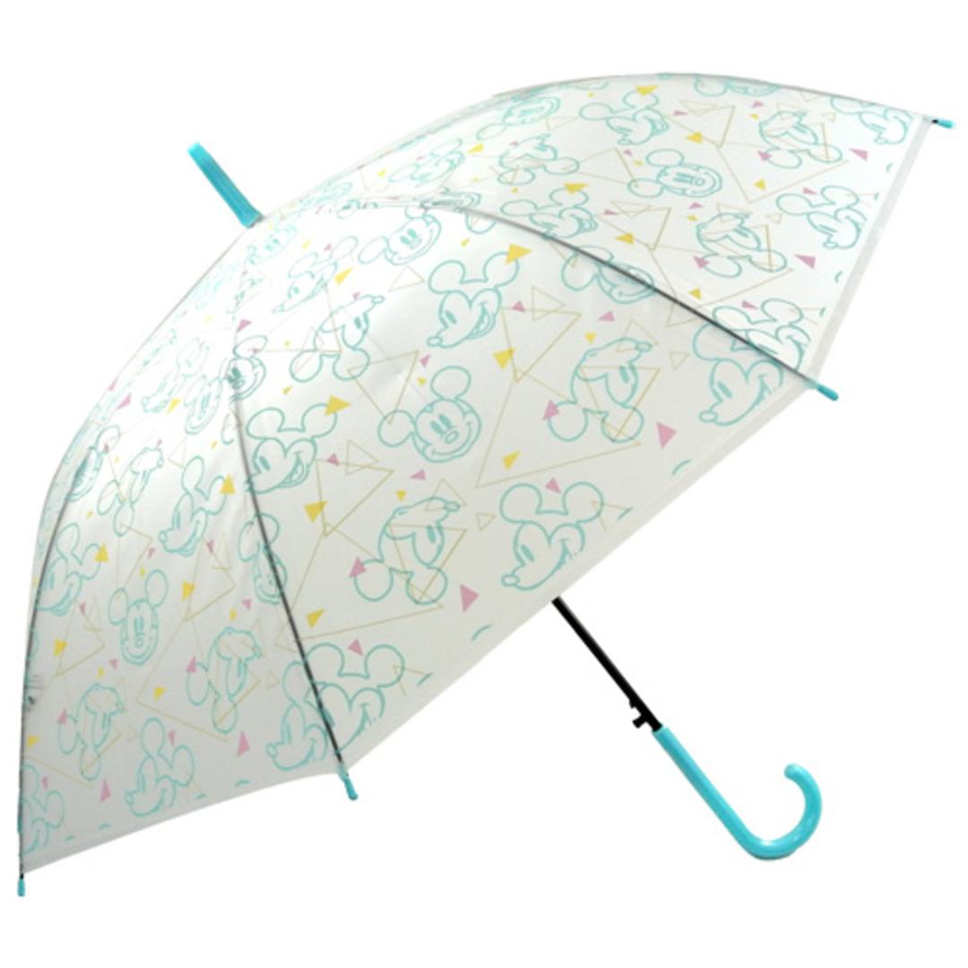 ビニール傘 オシャレ 通販 長傘 レディース 58cm ジャンプ傘 雨傘 かさ おしゃれ 大人 かわいい キャラクター 半透明 ワンタッチ ジャンプ 通学 通勤 POE グラスファイバー骨 レディース雨傘 ミッキー ・