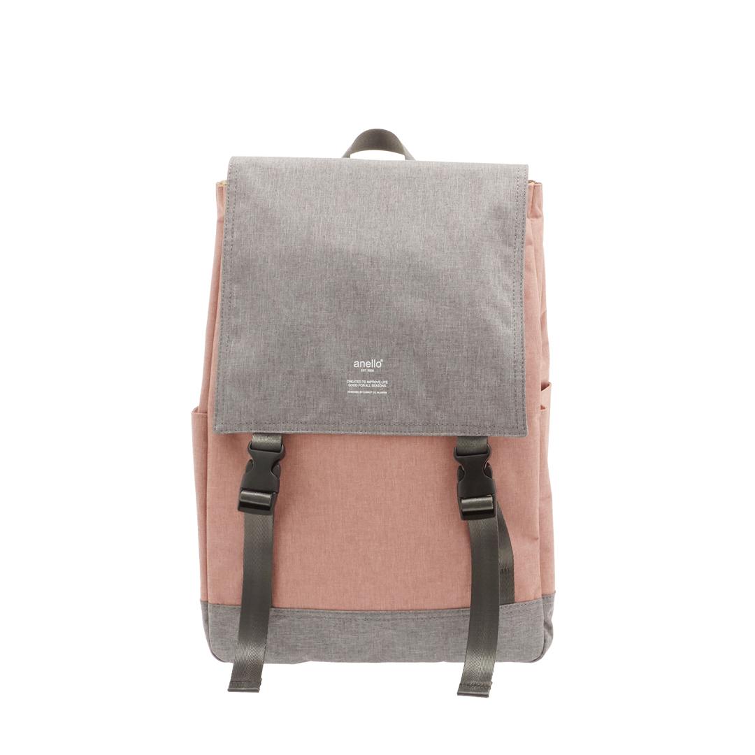 リュック アネロ anello リュックサック 通学 レディース 大容量 通販 メンズ おしゃれ 高校生 a4 大人 通勤 軽量 フラップ スクエア マザースバッグ 男女兼用 レディースバッグ AT-H1151 ca-bag-232 h1151 NPIGY.ヌードピンクグレー ・
