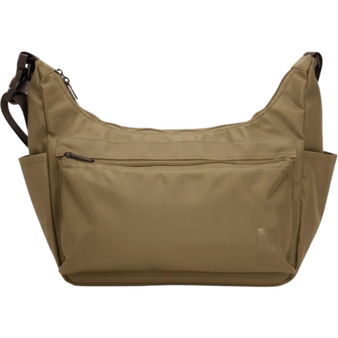 アネロ anello ショルダーバッグ ATH3772 通販 ショルダーバック 斜めがけバッグ マザーズバッグ レディース メンズ 大きめ 大容量 通勤 通学 A4 旅行 撥水 おしゃれ きれいめ シンプル ポケット 多い SHARE レディースバッグ LBR.ライトブラウン ・