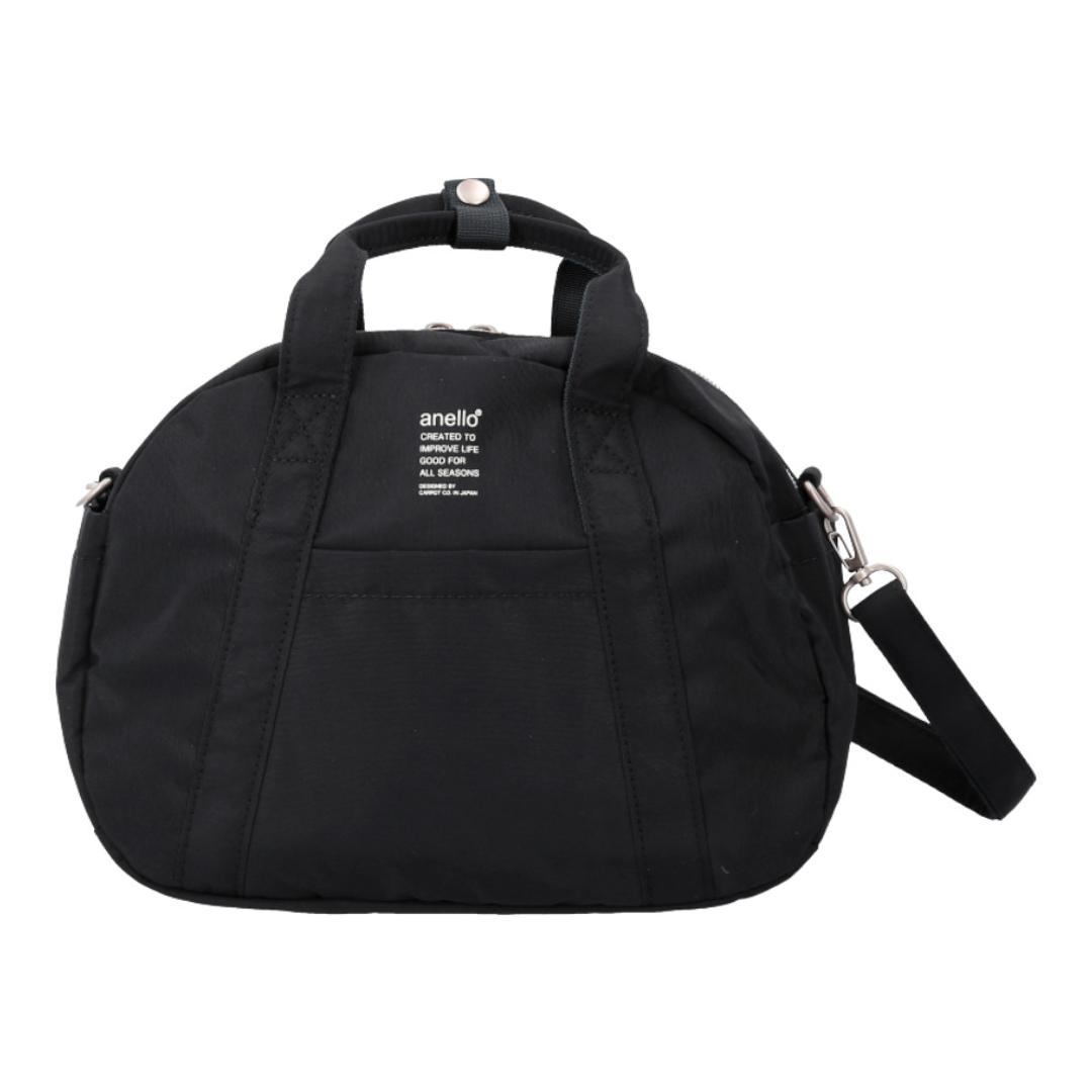 アネロ ショルダーバッグ anello ATM0963 通販 ショルダーバック 斜めがけバッグ ミニボストンバッグ レディース 小さめ メンズ 斜めがけ 大人 軽量 軽い ナイロン 撥水 ファスナー付き かわいい シンプル 旅行 PARADE レディースバッグ BK.ブラック ・