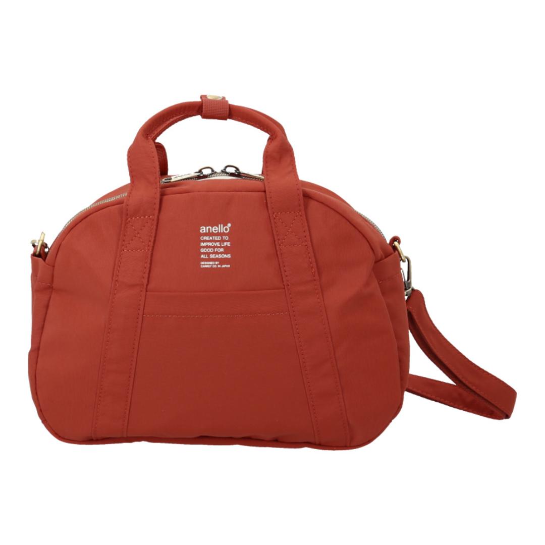 アネロ ショルダーバッグ anello ATM0963 通販 ショルダーバック 斜めがけバッグ ミニボストンバッグ レディース 小さめ メンズ 斜めがけ 大人 軽量 軽い ナイロン 撥水 ファスナー付き かわいい シンプル 旅行 PARADE レディースバッグ DOR.ダークオレンジ ・