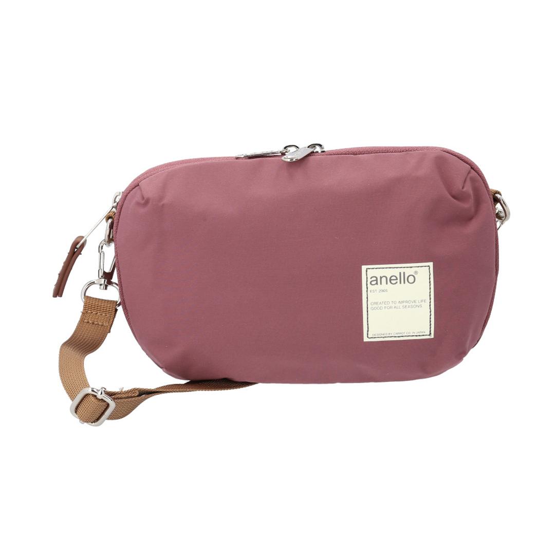 アネロ anello ショルダーバッグ ATS0656 通販 お財布ポシェット ショルダーバック 斜めがけバッグ ミニショルダー 財布機能付き レディース メンズ 小さめ 旅行 通勤 撥水 軽量 軽い おしゃれ シンプル 無地 CIRCLE レディースバッグ DPI.ダークピンク ・