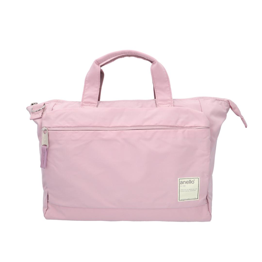 トートバッグ アネロ anello ATS0657 通販 ショルダーバッグ マザーズバッグ 2wayトートバッグ トートバック 斜めがけバッグ 肩掛け ファスナー付き レディース メンズ A4 通勤 通学 旅行 大きめ 大容量 撥水 軽量 軽い CIRCLE LV.ラベンダー ・