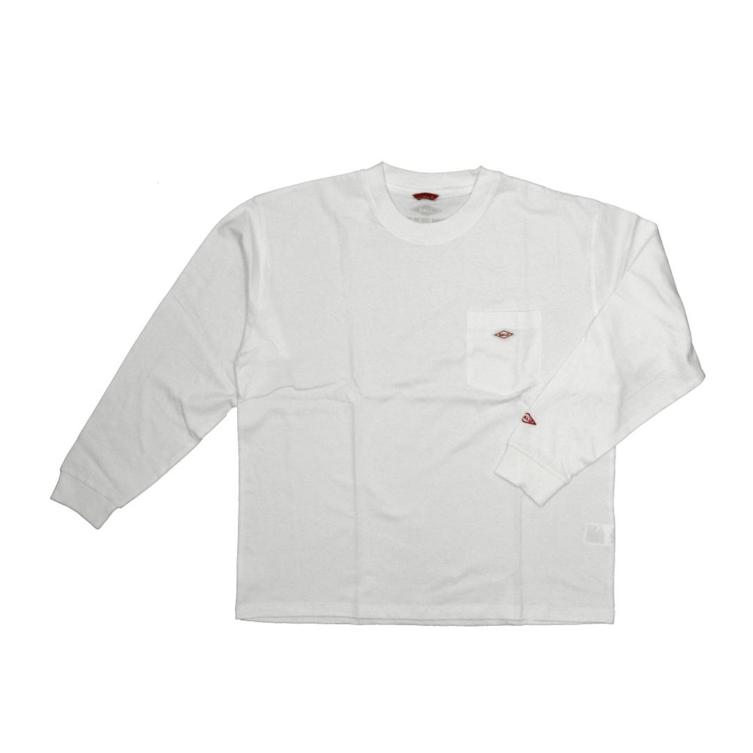 tシャツ 長袖 メンズ 通販 長袖Tシャツ ポケット トップス ワンポイント 男性 おしゃれ カジュアル シンプル クルーネック オールシーズン 通気性 重ね着 レイヤード 通学 メンズファッション キャンプ アウトドア ギフト 贈り物 02OFF/WHITE Mサイズ