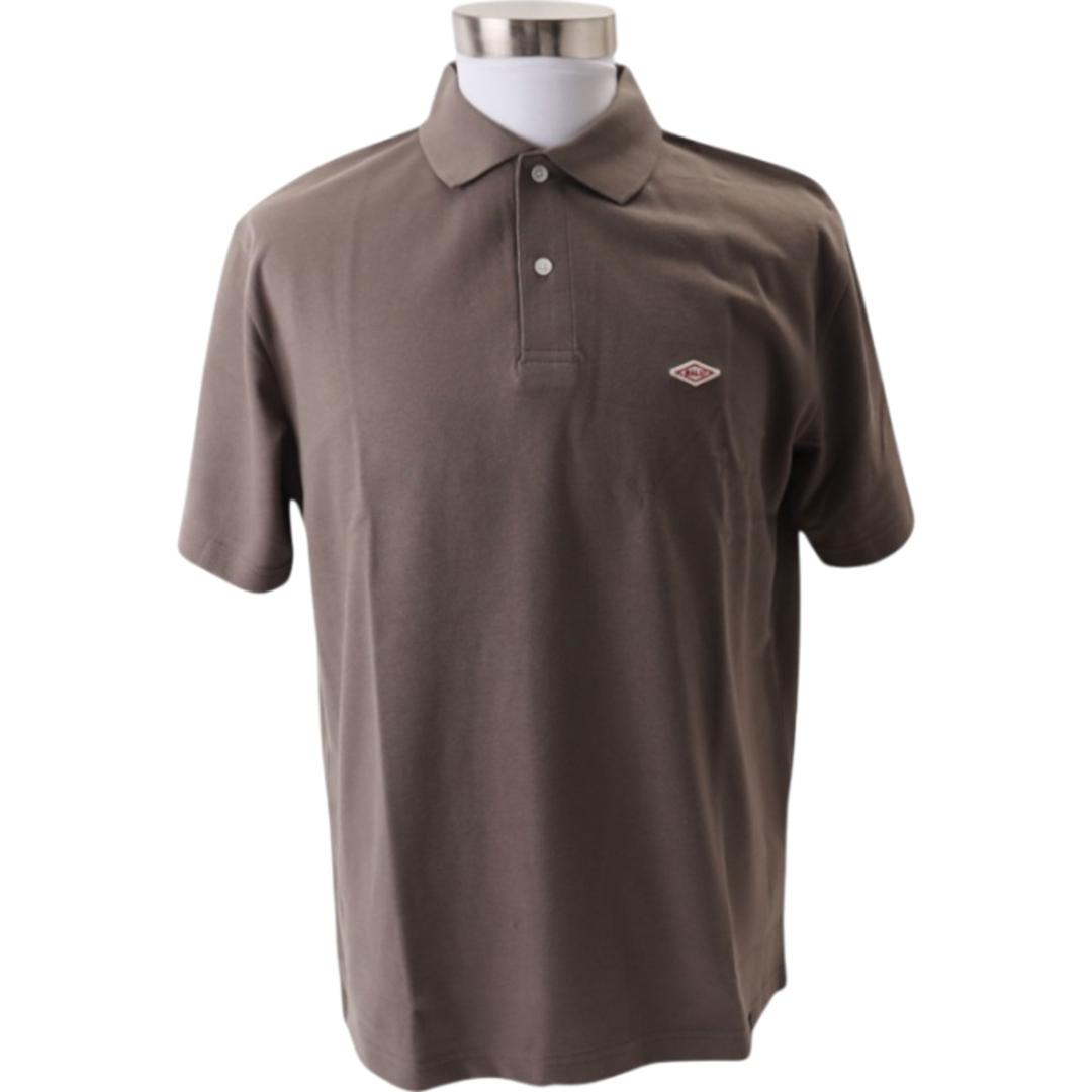 ポロシャツ 半袖 通販 鹿の子ポロシャツ メンズポロシャツ 半袖ポロシャツ 男女兼用 カジュアル シンプル おしゃれ ユニセックス 通気性 肌触りがいい 涼しい スポーティ ロゴ ワッペン 動きやすい メンズファッション BALL ボール ギフト 贈り物 MOCHA Mサイズ