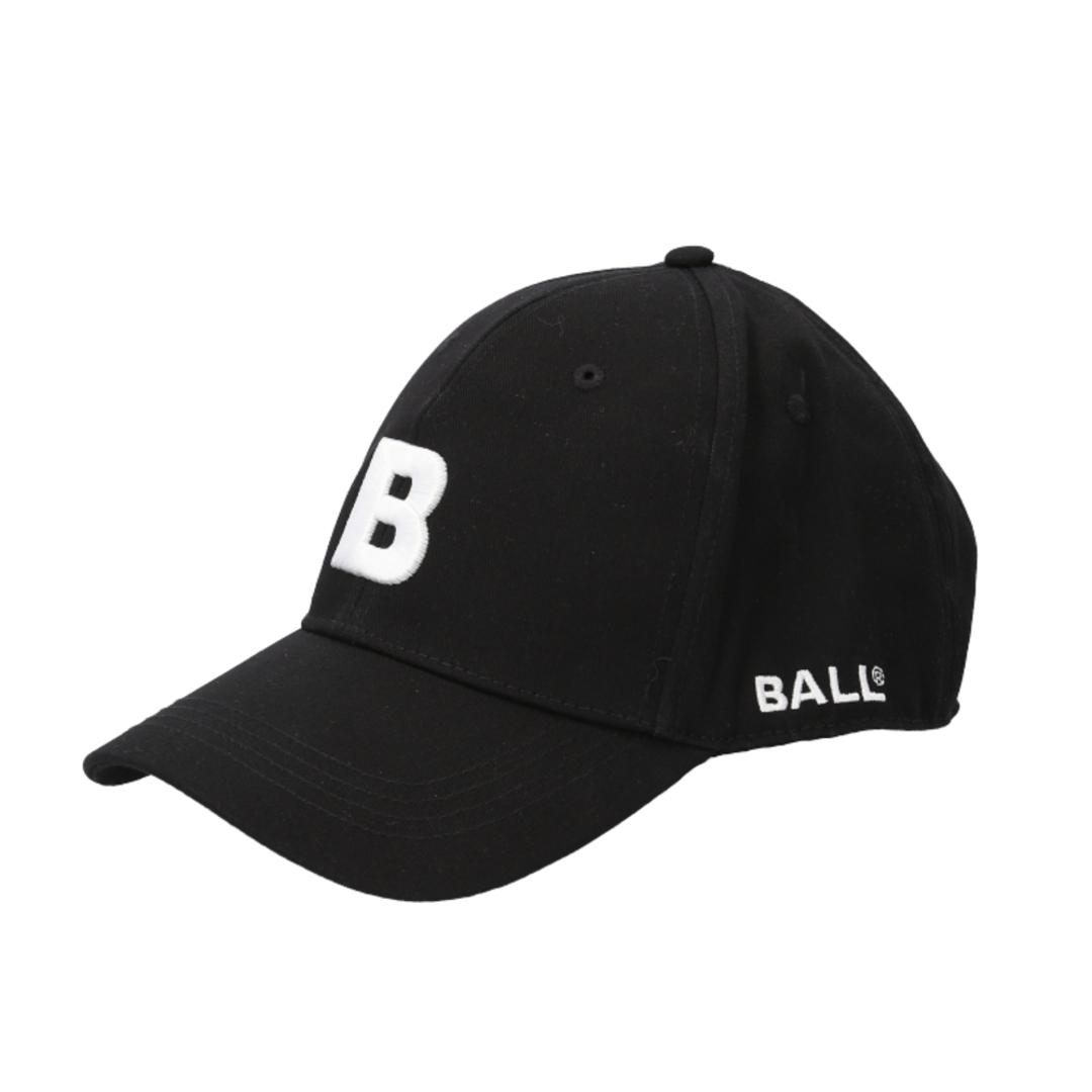 BALL キャップ ボール 63255 通販 帽子 ベースボールキャップ 野球帽 ロゴキャップ メンズ レディース MONOTONE BALL モノトーン ロゴ 刺繍 シンプル おしゃれ かわいい 綿100% コットン100% 男性 女性 メンズ帽子 BLACK/A ・
