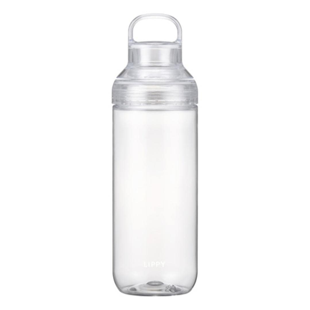 LIPPY ウォーターボトル 1L 通販 日本製 水筒 1000ml 1リットル マグボトル 直飲み水筒 クリアボトル 軽量 軽い 飲み口広い 洗いやすい 広口 手が入る tritan トライタン 通学 通勤 スポーツ ジム ヨガ サウナ 取っ手付き 大人用水筒 クリア ・