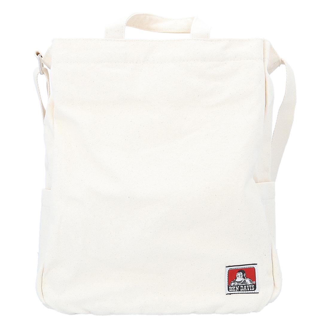 ベンデイビス BEN DAVIS トートバッグ BDW-8279 通販 ショルダーバッグ トートバック ショルダーバック ショルダートート メンズ 大きめ レディース 通学 通勤 A4 2way 斜めがけ 肩掛け カジュアル キャンバス 男子 女子 メンズバッグ V/NATURAL ・