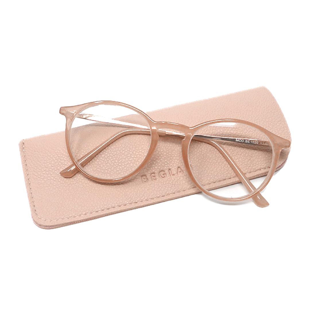 老眼鏡 おしゃれ レディース 通販 メンズ ボストン リーディンググラス シニアグラス 女性 かわいい 眼鏡 メガネ ブラウン ピンク グレー BEGLAD ビグラッド BE-1020 1.0 1.5 2.0 2.5 ギフト プレゼント 母の日 父 ピンク 【即日発送】度数2.00