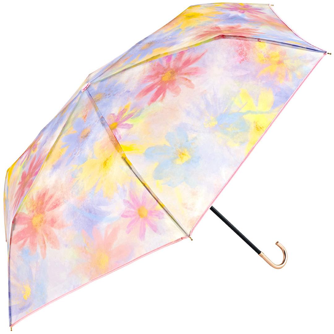because 折りたたみ傘 ビコーズ B-055114 通販 折り畳み傘 ビニール傘 折りたたみビニール傘 傘 雨傘 かさ カサ 手開き 50cm 50センチ フィーリングアート バッグ付き レディース おしゃれ リボン 女性 通勤 通学 女子 レディース雨傘 フィーリングアート/ピンク ・