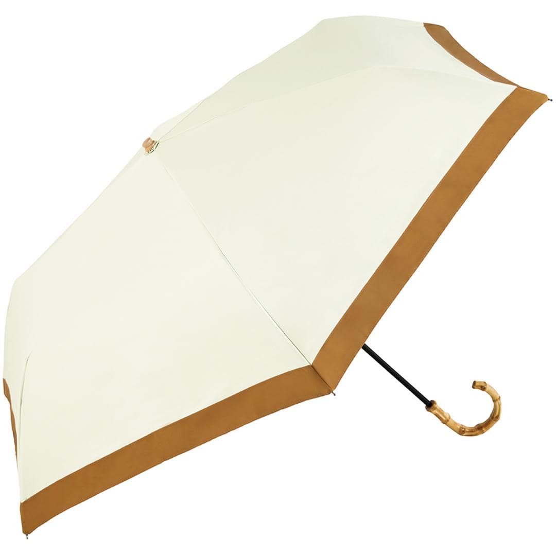 ビコーズ 傘 because 通販 折りたたみ傘 日傘 遮光 晴雨兼用傘 折り畳み傘 晴雨兼用 UVカット 手開き 55cm 55センチ 大きめ ラージ おしゃれ シンプル 大人 かわいい 通勤 通学 女性 女の子 PUコーティング ブラックコーティング グログラン/ホワイト ・