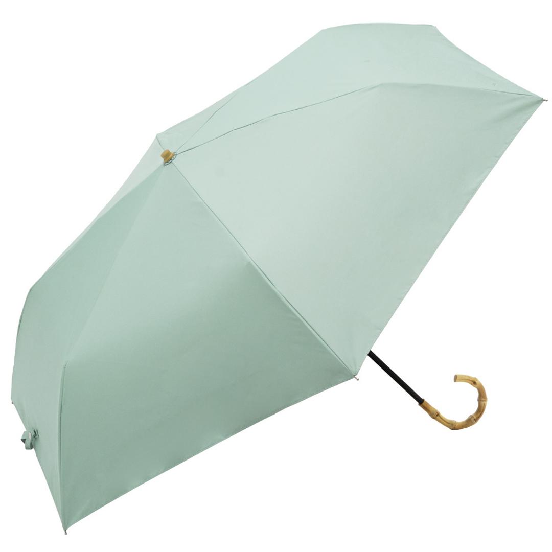 ビコーズ 傘 because 通販 折りたたみ傘 日傘 遮光 晴雨兼用傘 折り畳み傘 晴雨兼用 UVカット 手開き 55cm 55センチ 大きめ ラージ おしゃれ シンプル 大人 かわいい 通勤 通学 女性 女の子 PUコーティング ブラックコーティング プレーンカラー/グリーン ・