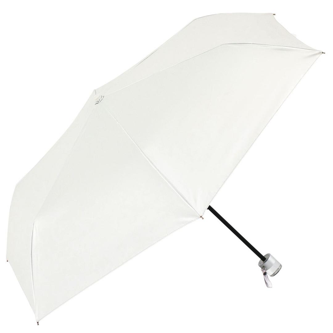 because ビコーズ パールブ 折りたたみ傘 軽量 レディース 通販 雨傘 日傘 傘 かさ カサ 婦人傘 晴雨兼用 折り畳み 折りたたみ UV対策 紫外線対策 輝き 光沢感 きらめき 熱中症対策 遮熱 かわいい 可愛い 通勤 通学 おしゃれ オシャレ ホワイト ・