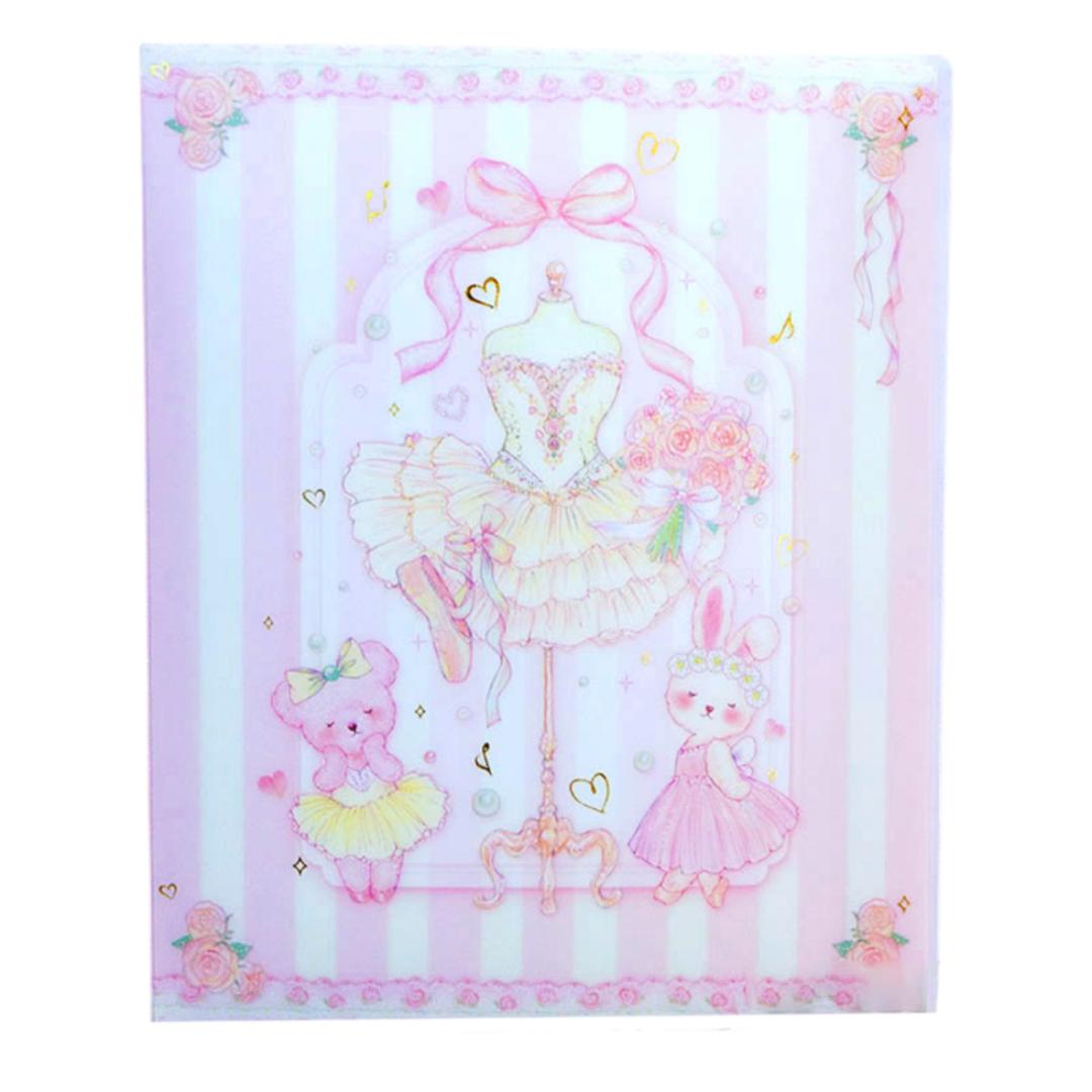 クローズピン バインダーノート 通販 ルーズリーフバインダー ルーズリーフ かわいい 可愛い バインダー ノート 文房具 文具 女性 女子 ファイリング ステーショナリー 小学生 中学生 高校生 大人 キュート 女の子 ギフト 贈りもの チュチュプリンセス(たけいみき) ・