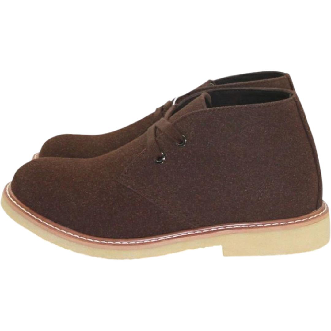 デザートブーツ レディース メンズ 通販 bullet jam BJ-8114 バレットジャム ショートブーツ ブーツ スウェード ミドルカットブーツ シューズ 靴 ブランド おしゃれ 冬 秋 ミッドカット カジュアル かわいい 婦人靴 紳士靴 フェイクレザー DBR サイズ36