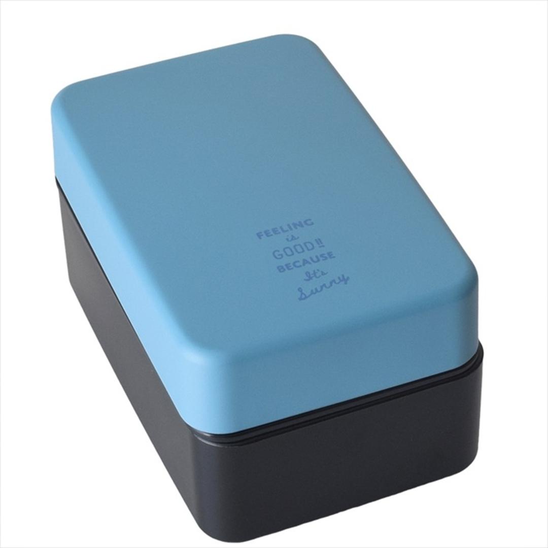 弁当箱 2段 男性 通販 日本製 ランチボックス 二段 お弁当箱 男子 高校生 大人 メンズ 大容量 800ml おしゃれ ふたを外して 電子レンジ対応 中蓋以外 食洗機対応 男の子 中学生 シンプル 大人用弁当箱 お弁当グッズ 弁当用品 キッチン用品 ブルー ・