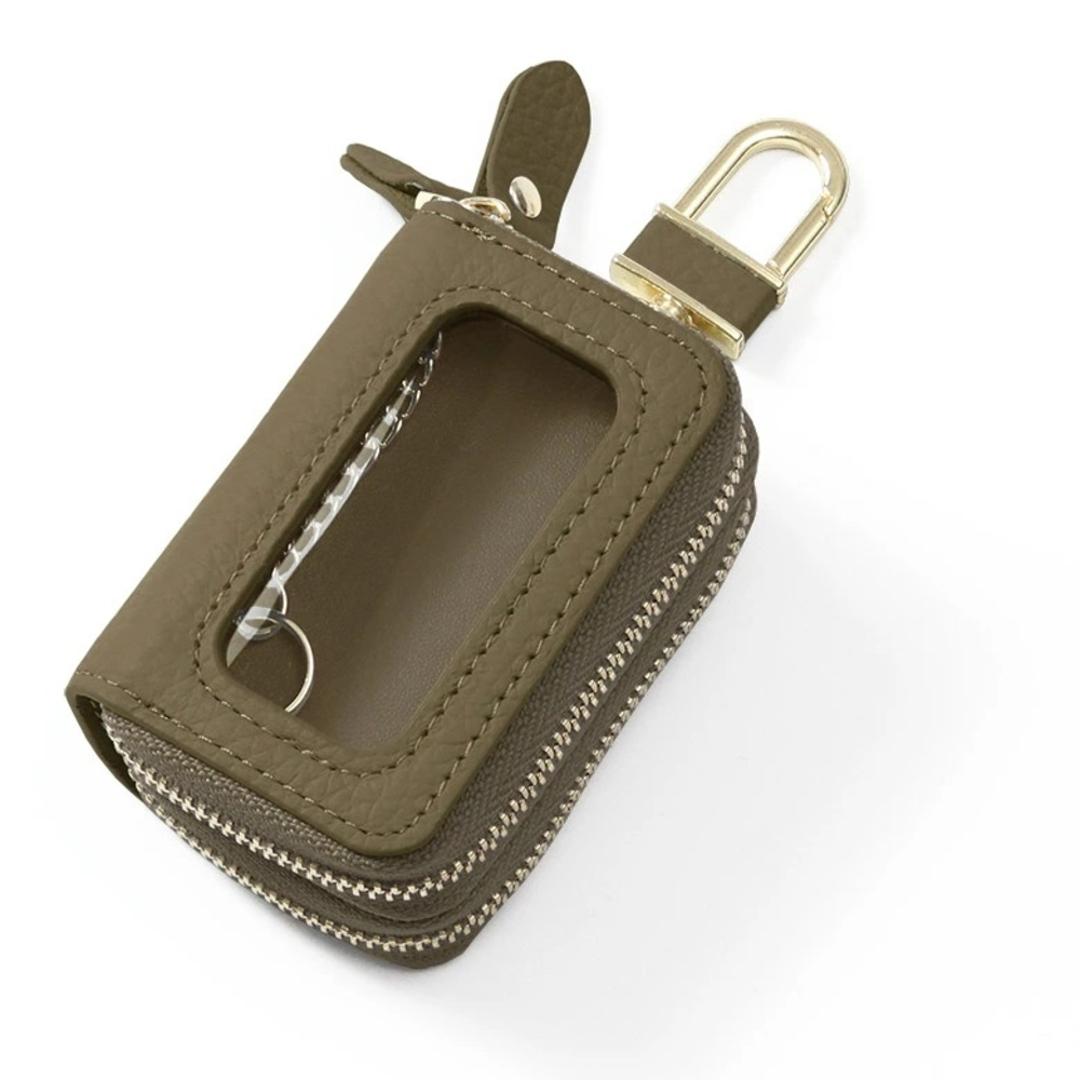 ブランポム キーケース Blanc Pomme BP-2017 通販 スマートキーケース リモコンキーケース キーホルダー スマートキーカバー 2個収納 クリア窓付き キー ケース 鍵 カバー 家の鍵 車の鍵 本革 革 レザー レディース コンパクト おしゃれ トープ ・