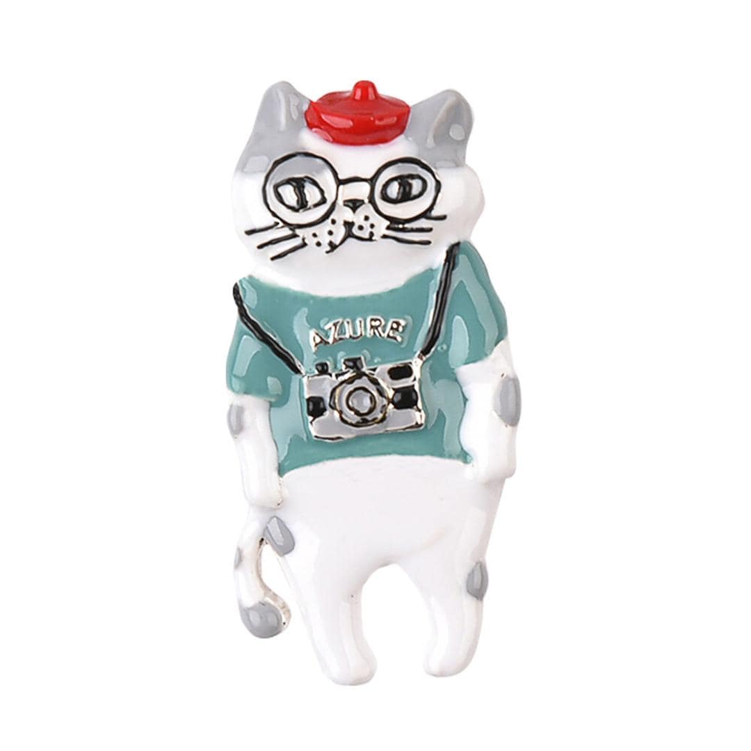 ブローチ 親指サイズ アニマル 通販 バッジ 親指サイズのブローチ アクセサリー ジュエリー 飾り 小さい 小さめ ミニ 動物 コンパクト かわいい 可愛い キャラ ギフト 贈り物 ファッション 雑貨 グッズ おでかけ お出かけ オシャレ おしゃれ シナモン ・