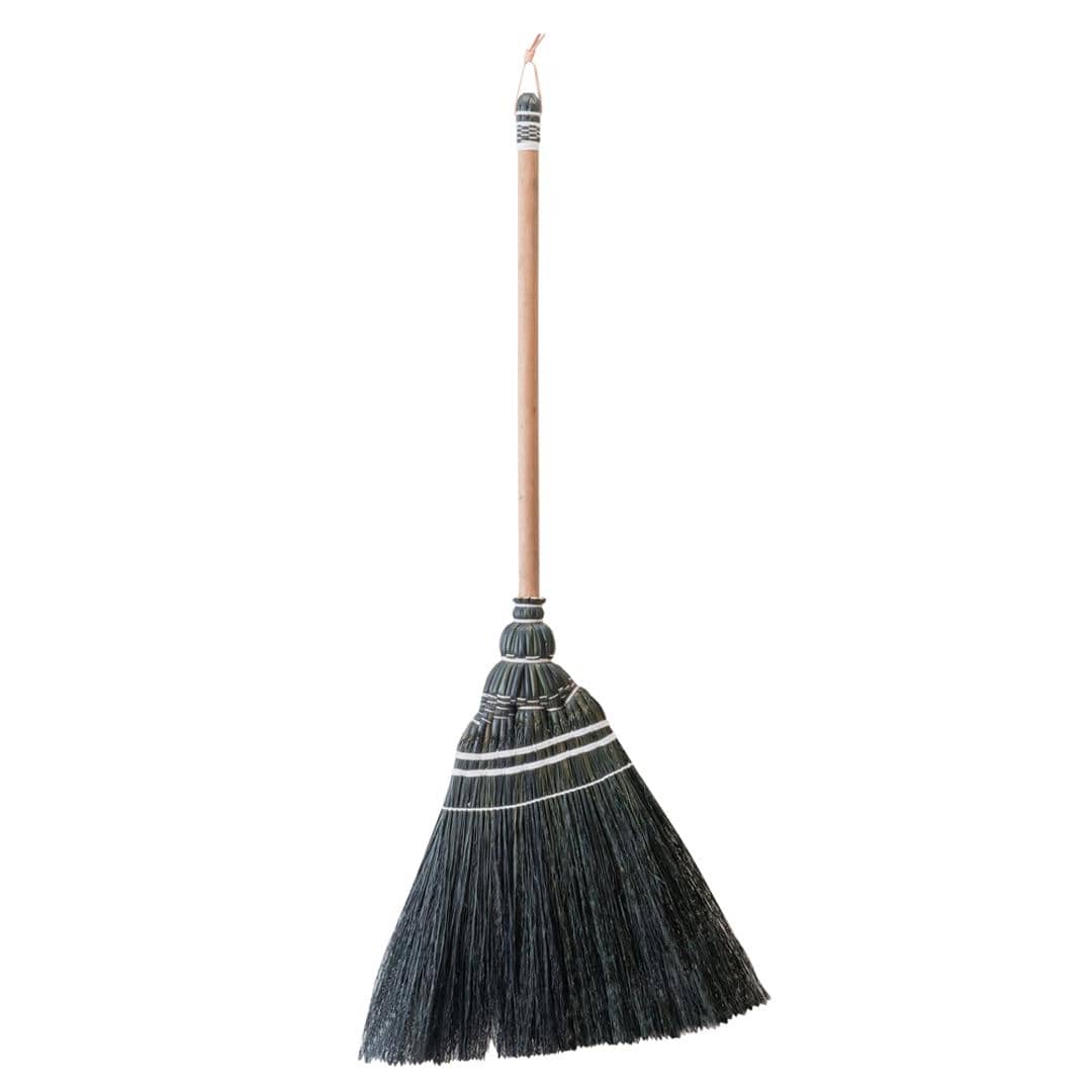 ほうき 室内 通販 ショート ホウキ 掃除グッズ 掃除 かわいい 可愛い Broom ブルーム 室内 ポップ 玄関 子供 天然素材 おしゃれ オシャレ ナチュラル ブラック ブラウン グレー ナチュラル ミックスブラック ミックスブラウン ミックスグレー ミックス 生活雑貨 デザイン ブラック ・