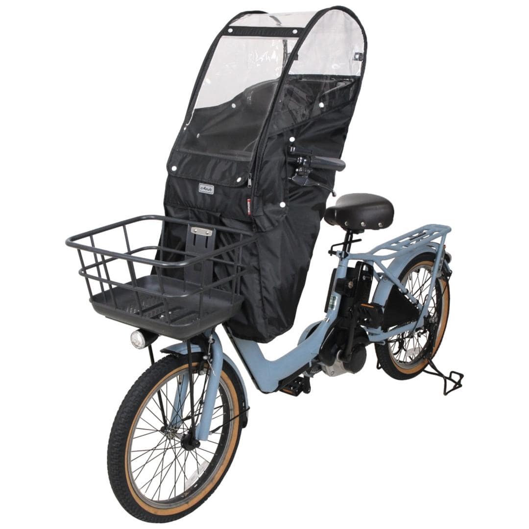 自転車 レインカバー 子供乗せ 前 通販 チャイルドシートカバー 前乗せ カバー 雨カバー 雨よけ 雨除け チャイルドシート フロント用 保育園 幼稚園 送り迎え 送迎 雨の日 MARUTO マルト D-5FA-BB02 サイクリング 自転車用アクセサリー ブラック ・