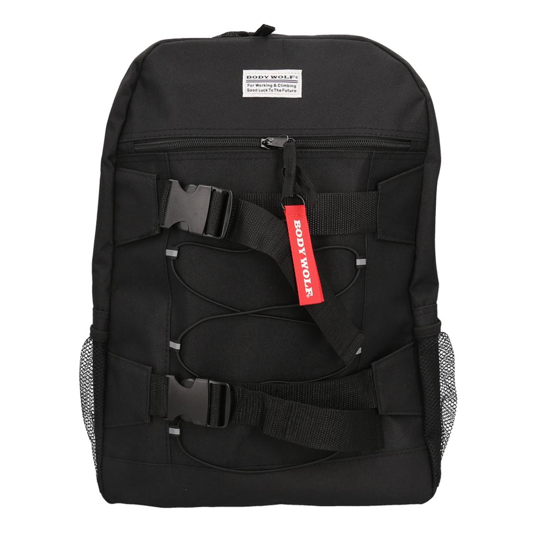 リュック メンズ カジュアル 通販 メンズリュック バックパック リュックサック 大容量 多機能 通勤 通学 ビジネス レディース 大人 スケートボード おしゃれ 防災 アウトドア キャンプ 旅行 登山 BODY WOLF ボディウルフ 贈り物 ギフト ブラック ・