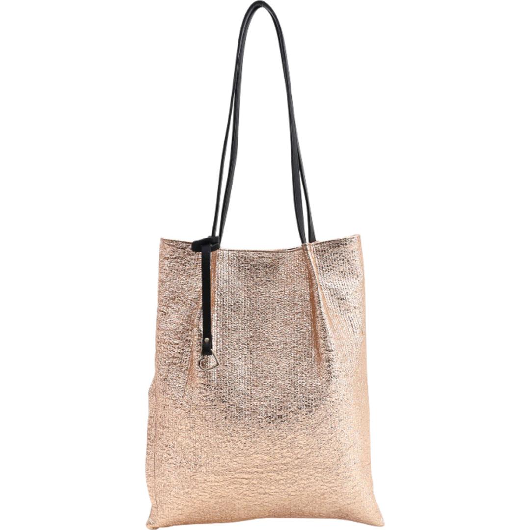 COOCO クーコ トートバッグ フラット 通販 トートバック トート 手提げ バッグ バック 鞄 縦型 縦 シンプル レディースバッグ レディースバック サブバッグ サブバック カラビナ ポケット 肩掛け 肩掛けバッグ 肩掛けバック おしゃれ オシャレ ピンクゴールド ・