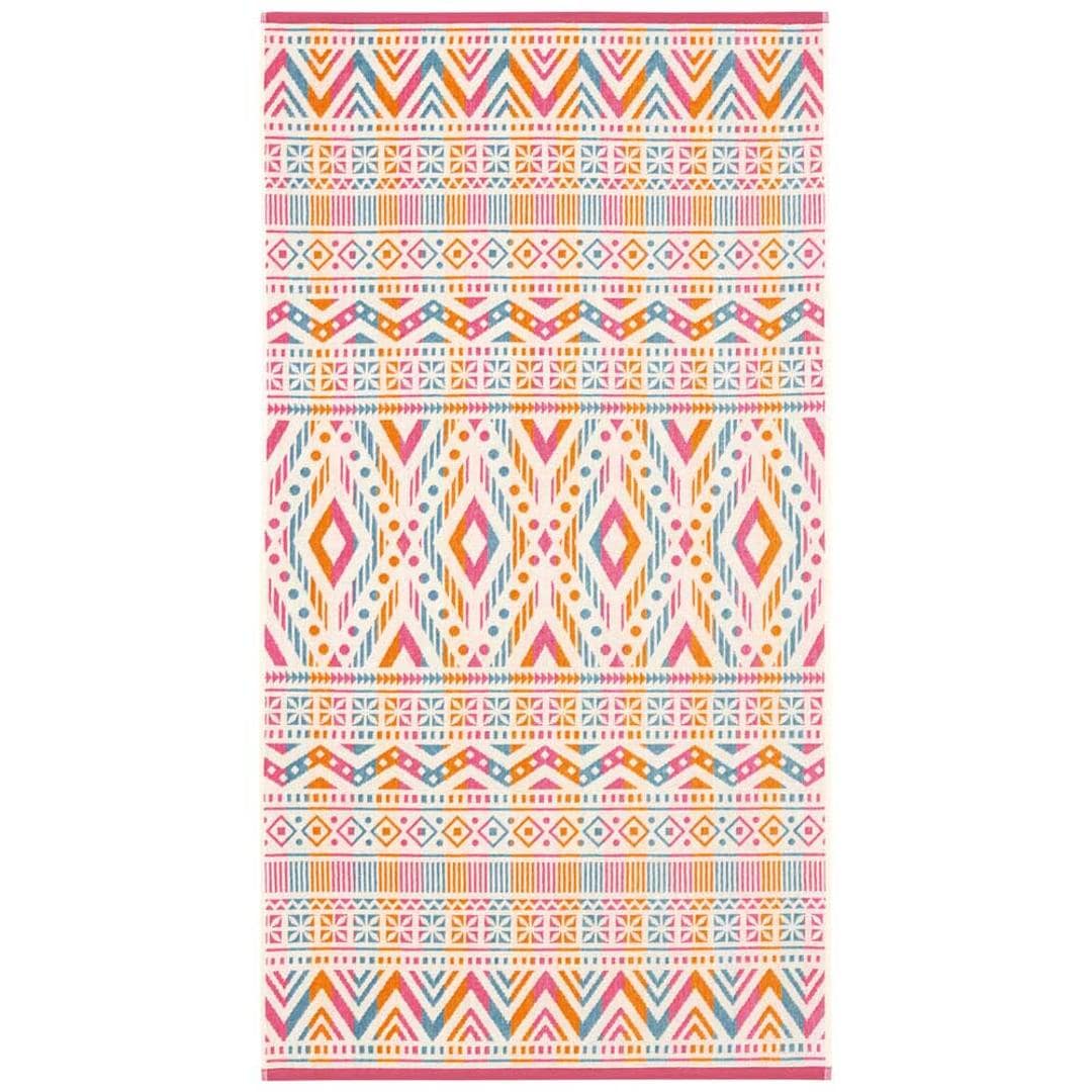 バスタオル ブランド 通販 厚手 CARVALHO カルバーロ おしゃれ カラフル 綿100% コットン 民族柄 伝統柄 70×130cm ブランケット 膝掛け インテリア 来客用 ネイティブ柄 ポルトガル製 贈り物 ギフト 新生活 日用品雑貨 シュピラール ・