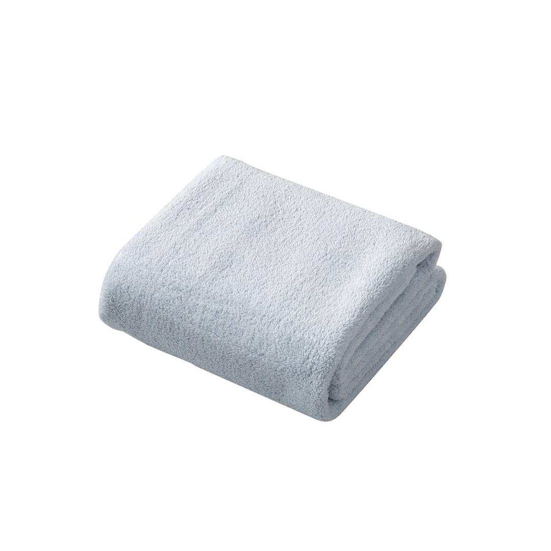 カラリ フェイスタオル 通販 carari earth カラリアース タオル 速乾 吸水タオル フェイス おしゃれ 吸水速乾 マイクロファイバータオル 厚手 シンプル 無地 80×30cm ふわふわ ジム ヨガ スポーツ 日用品雑貨 ブルー ・