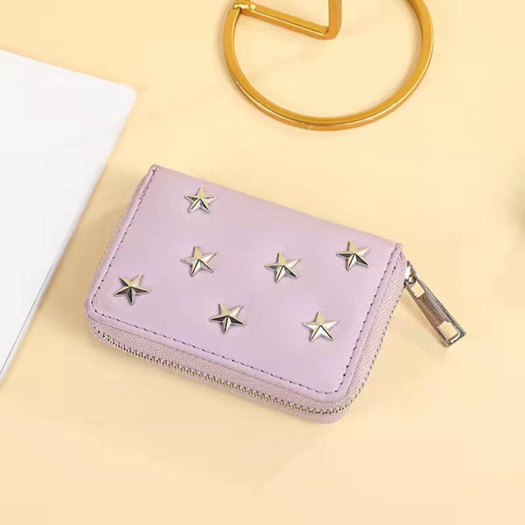 カードケース カード入れ 通販 コンパクト じゃばら 財布 サイフ お財布 ミニ ミニ財布 小さめ コインケース お札入れ お札 カード 名刺 レディース かわいい パープル ・