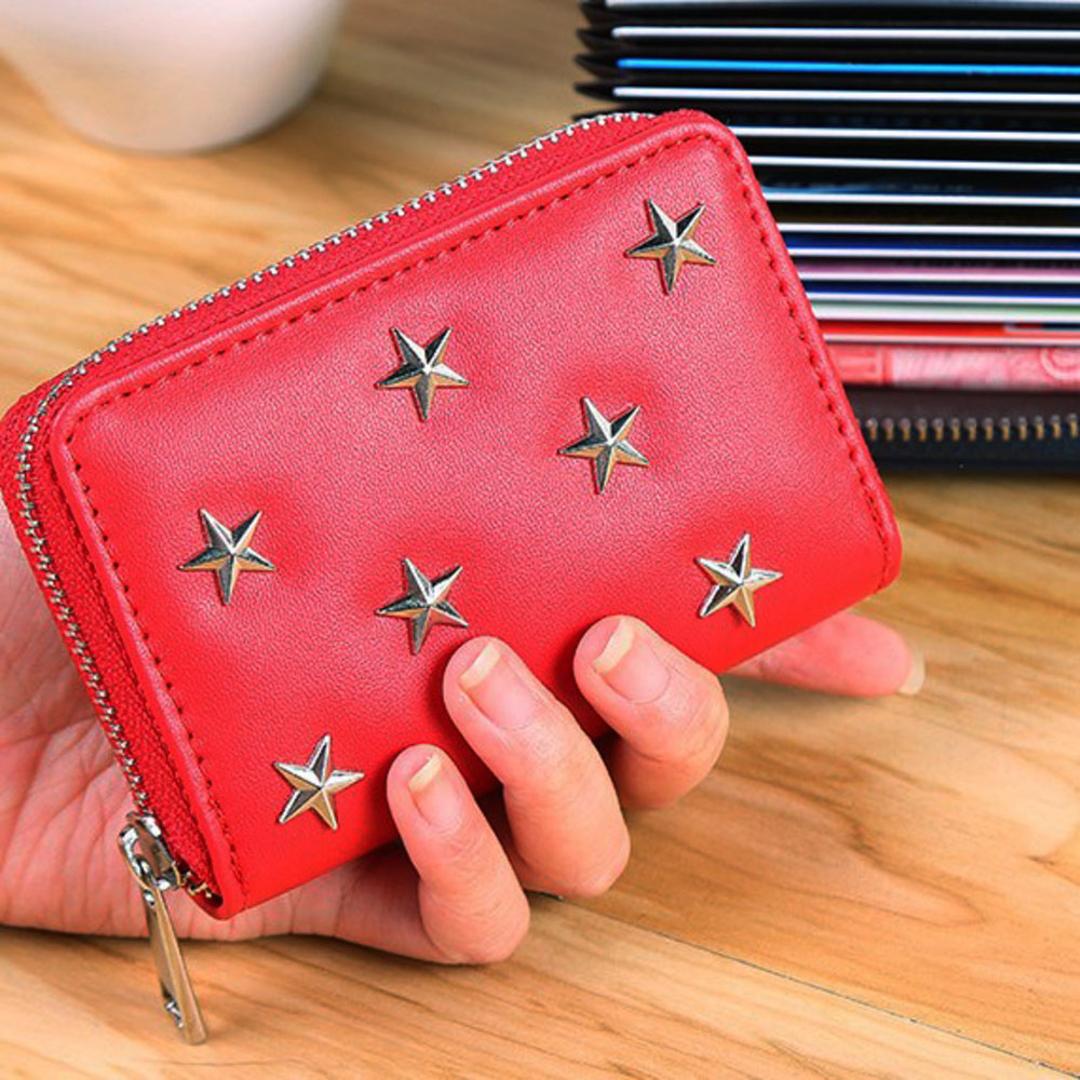 カードケース カード入れ 通販 コンパクト じゃばら 財布 サイフ お財布 ミニ ミニ財布 小さめ コインケース お札入れ お札 カード 名刺 レディース かわいい レッド ・