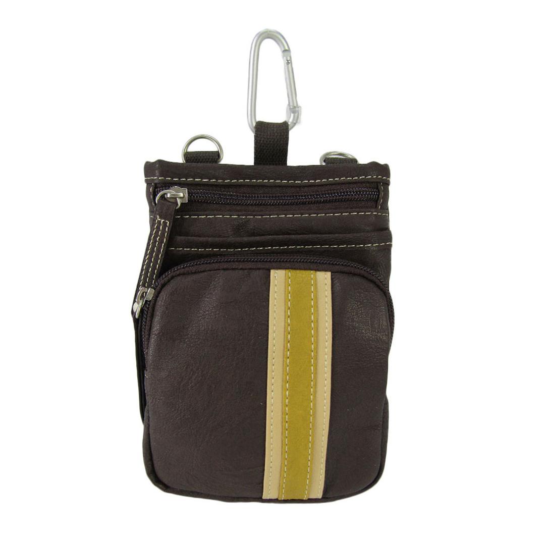 シザーバッグ CUBIC CORE 通販 1E37 シザーケース シザーバック ショルダーバッグ ショルダーバック ウエストポーチ メンズ レディース 美容師 花屋 アシスタント 斜めがけ 小さめ 3WAY ベルトループ付き カラビナ付き 男女兼用バッグ ダークブラウン ・