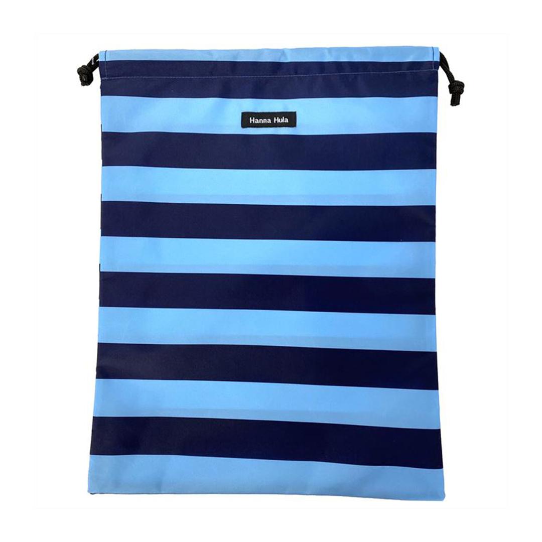ハンナフラ Hanna Hula 巾着袋 通販 消臭巾着L 巾着 ポーチ おむつポーチ 消臭ポーチ おしゃれ 大人 かわいい 消臭 抗菌 シューズ入れ 上履き入れ 体操着 体操服 幼稚園 保育園 小学校 出産祝い 子ども 子供 こども キッズ ベビー ベビー用品 CDS-L おむつ用品 ボーダーネイビー ・