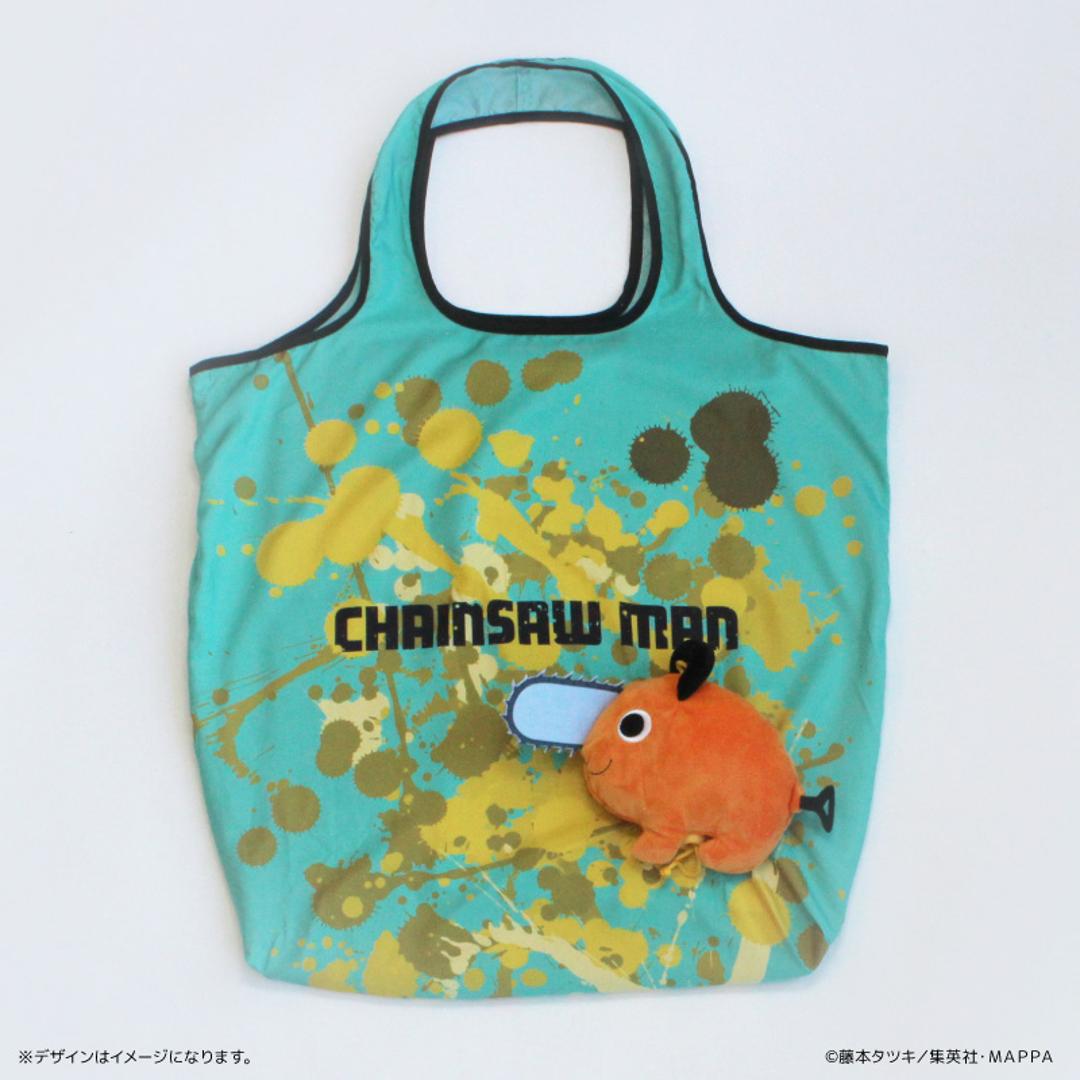 チェンソーマン グッズ 通販 チェーンソーマン エコバッグ エコバック マイバッグ ショッピングバッグ 買い物バッグ 折りたたみバッグ お買い物袋 サブバッグ 折りたたみ コンパクト 軽量 キャラクター ポチタ おしゃれ かわいい 男女兼用バッグ ポチタ ・