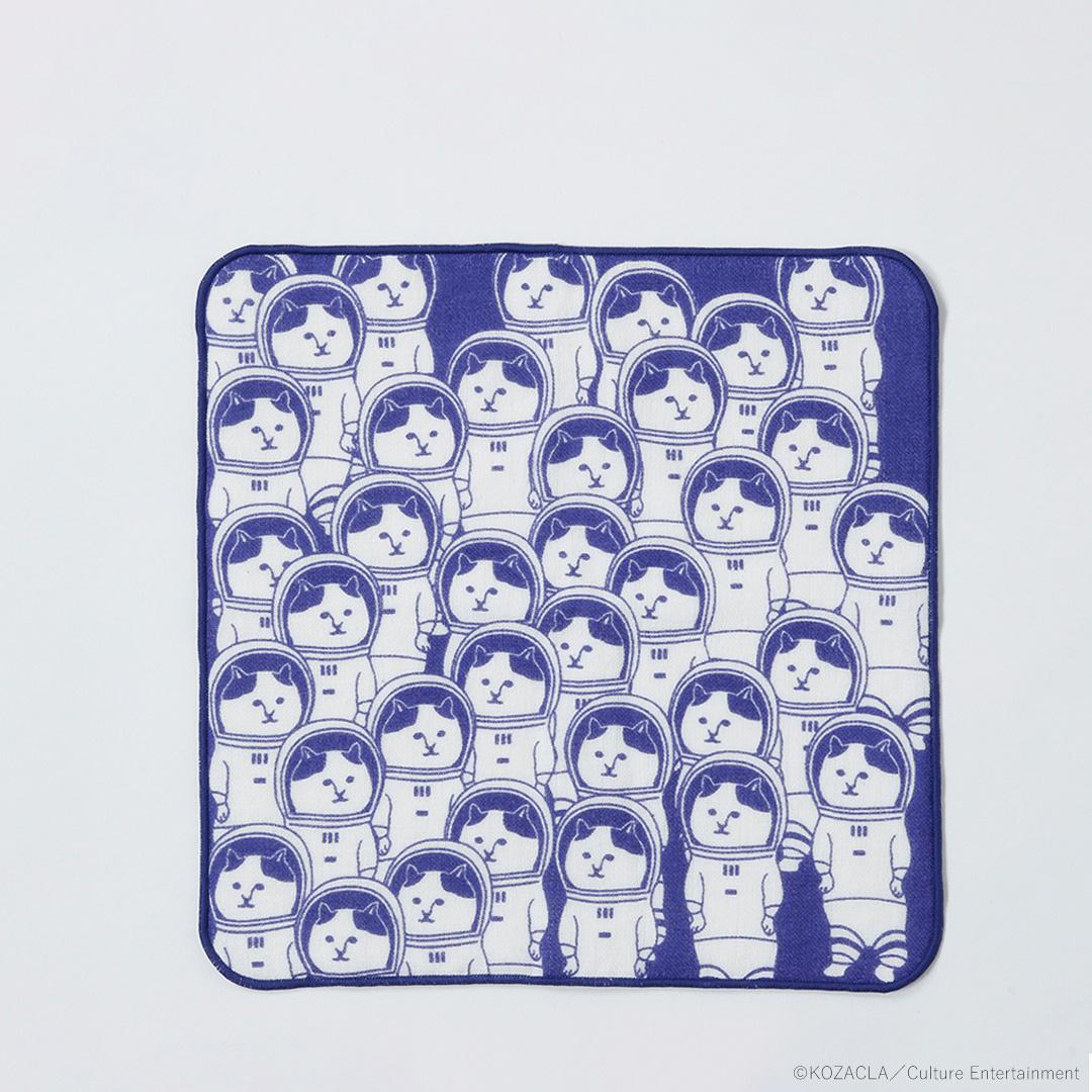 NEKONOBA 通販 ハンカチ ガーゼハンカチ NYANDOROID 柔らかガーゼ ネコノバ かわいい カワイイ ガーゼパイル生地 ハンカチタオル ハンドタオル ガーゼ 猫グッズ おしゃれ 持ち歩き 携帯 コンパクト 吸水 NYANDOROID ・