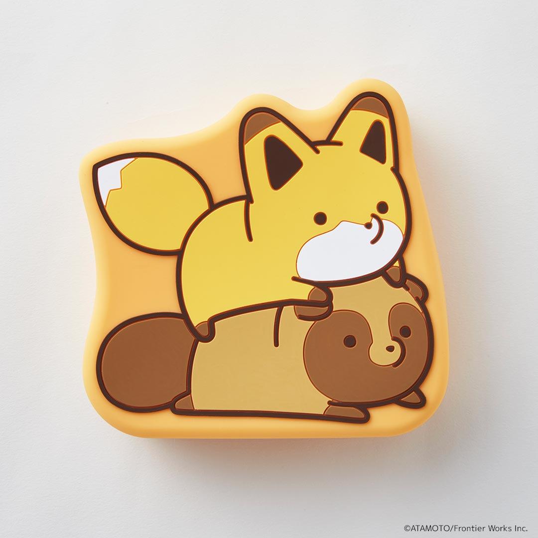 タヌキとキツネ グッズ 通販 シリコン ポーチ シリコンポーチ 小物入れ コインケース ミニポーチ キャラクター 小さめ おしゃれ かわいい オシャレ 可愛い たぬきグッズ キツネグッズ 化粧ポーチ レディースバッグ タヌキとキツネ ・