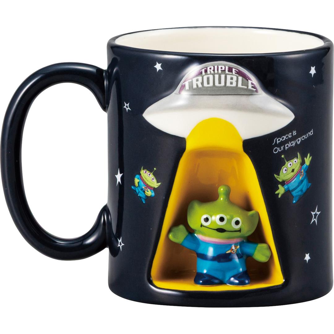 マグカップ キャラクター 通販 コップ マグ カップ ペン立て ペンスタンド 立体 かわいい おしゃれ 可愛い キャラ グッズ 箱入り ギフト 贈り物 コーヒーカップ ティーカップ 食器 洋食器 コーヒー用品 お茶用品 キッチン用品 UFOエイリアン ・