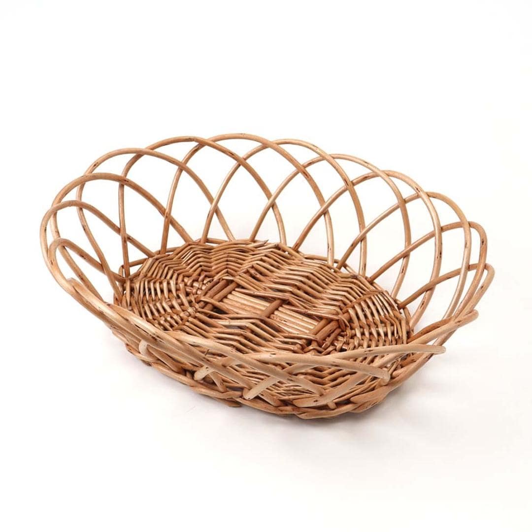 かご カゴ バスケット 通販 籠 容器 収納 収納ケース 小物入れ 収納かご 柳 整理用品 整理整頓 インテリア 収納用品 ナチュラル かわいい 可愛い ギフト 贈りもの おしゃれ オシャレ 便利 生活雑貨 日用品雑貨 収納家具 ブラウン ・