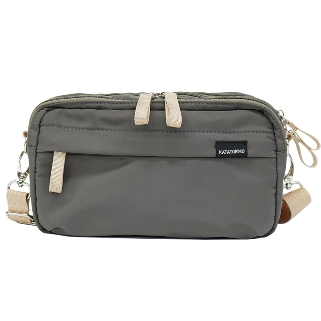 ショルダーバッグ 斜めがけバッグ 小さめ 通販 ミニショルダーバッグ ショルダーバック 斜めがけバック レディース メンズ 斜めがけ 横型 横長 おしゃれ 大人 シンプル 無地 スポーツ ジム アウトドア 旅行 サブバッグ CMK-1102 レディースバッグ グレー ・