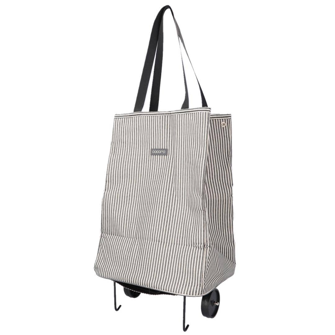 cocoro ショッピングカート 通販 ショッピング カート 折りたたみカート キャリーバッグ 折り畳みカート エコバッグ レップ コ コロ 買い物カート 軽量 軽い キャリーカート おしゃれ コンパクト 保温保冷 30L お買い物 アウトドア 敬老の日 ストライプ.ブラック ・