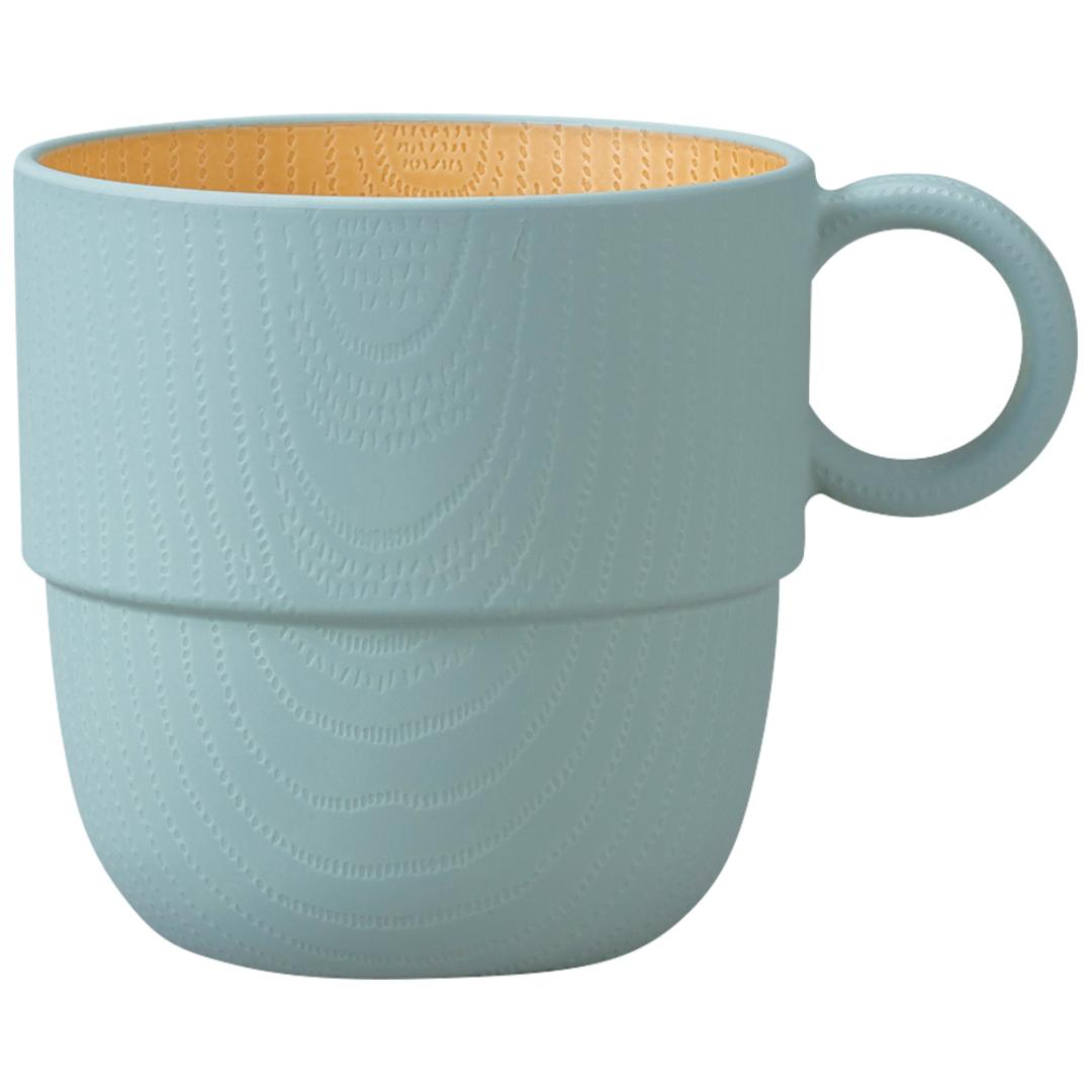 食器 おしゃれ マグカップ 通販 日本製 正和 木目スタッキングカップS スタッキング コップ カップ 食洗機対応 電子レンジ対応 240ml シンプル 木目調 かわいい オシャレ 可愛い ナチュラル 珈琲 紅茶 コーヒー用品 お茶用品 洋食器 キッチン用品 ブルー ・