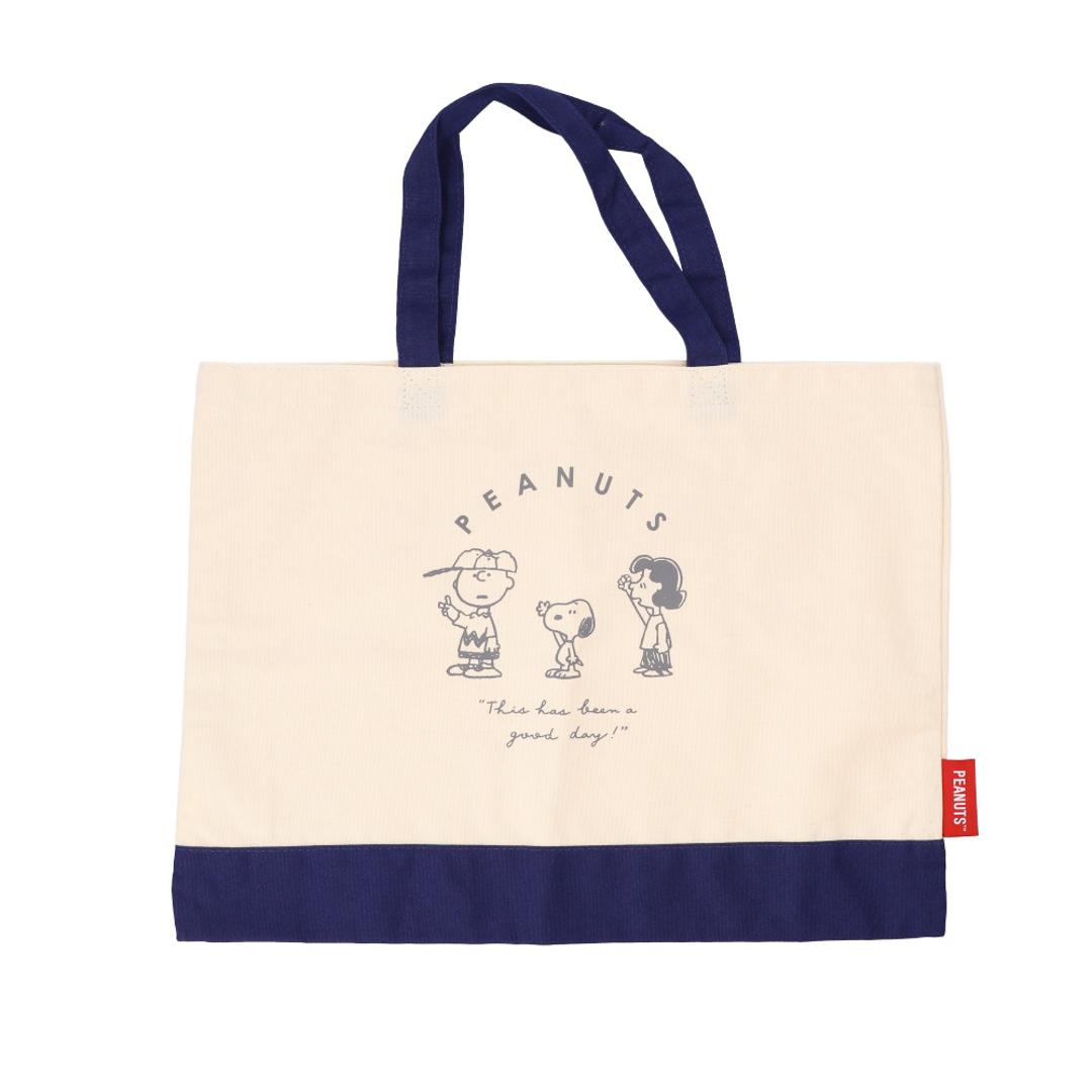 レッスンバッグ おしゃれ 通販 手提げバッグ 小学校 幼稚園 保育園 手提げ袋 布 トートバッグ a4 ディズニー マーベル SNOOPY スヌーピー 女の子 男の子 キッズ ジュニア 通園 通学 習い事 塾 綿 コットン 横 ヨコ B4 キャラクター かわいい 中学 高校 カレッジトート スヌーピーハンド ・