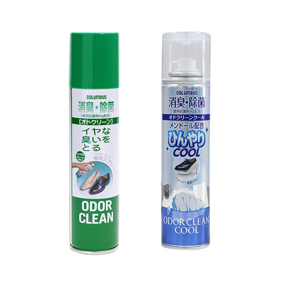消臭スプレー 靴 2本セット 通販 オドクリーンスリム 180ml 消臭 スプレー 消臭剤 靴用 植物系消臭成分 Ag系抗菌剤 パウダースプレー さらさら におい消し ニオイ 中和 防臭スプレー せっけん 石鹸 無香料 クール COOL シトラスグリーン 柑橘系 グレープフルーツ ODOR CLEAN シトラスGxクール ・