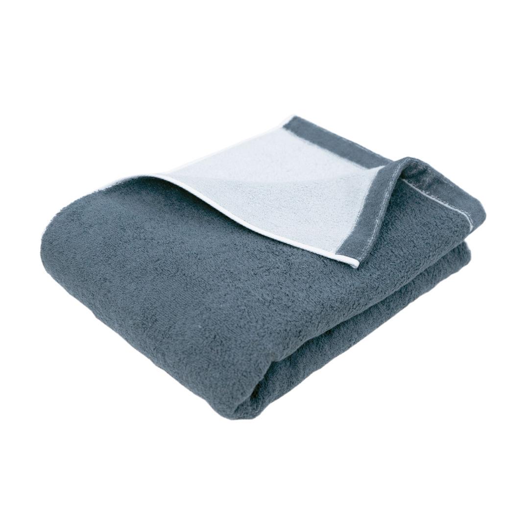 今治タオル バスタオル 大判 通販 国産タオル 日本製 今治 バス タオル 大判バスタオル 今治バスタオル ビッグバスタオル コットンタオル 綿100% コットン 厚手 速乾 乾きやすい リバーシブル COREV-BB 新生活 挨拶 バス用品 日用品雑貨 ダークネイビー/グレー ・