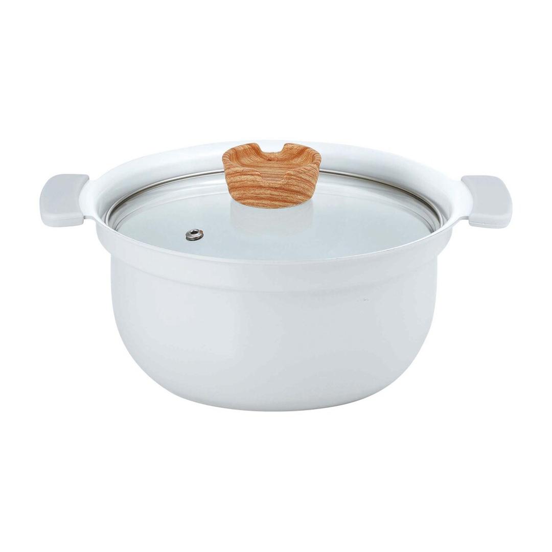 コロント 卓上鍋 18cm 通販 おしゃれ なべ 鍋 深型卓上鍋 グリル鍋 セラミックコーティング セラミック 深型 扱いやすい 軽量 軽い 台所用品 キッチン用品 アウトドア ギフト 贈り物 オシャレ かわいい 可愛い グレー ・