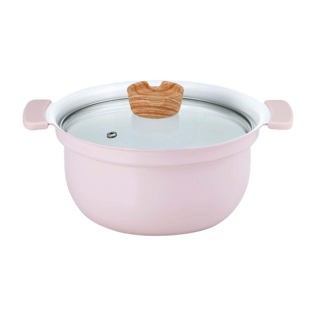 コロント 卓上鍋 18cm 通販 おしゃれ なべ 鍋 深型卓上鍋 グリル鍋 セラミックコーティング セラミック 深型 扱いやすい 軽量 軽い 台所用品 キッチン用品 アウトドア ギフト 贈り物 オシャレ かわいい 可愛い ピンク ・